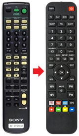 RM-U305 SONY afstandsbediening - productfoto