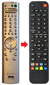 RM-Y1102 SONY afstandsbediening - productfoto