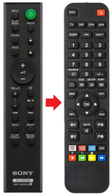 RMT-AH300U SONY afstandsbediening - productfoto