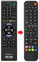RMT-B122P SONY afstandsbediening - productfoto