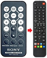 RMT-CDS11IP SONY afstandsbediening - productfoto