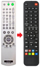 RMT-D166P SONY afstandsbediening - productfoto