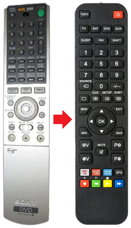 RMT-D203A SONY afstandsbediening - productfoto
