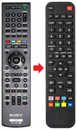 RMT-D203P SONY afstandsbediening - productfoto