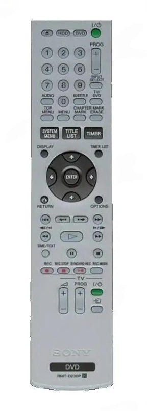 RMT-D230P SONY afstandsbediening