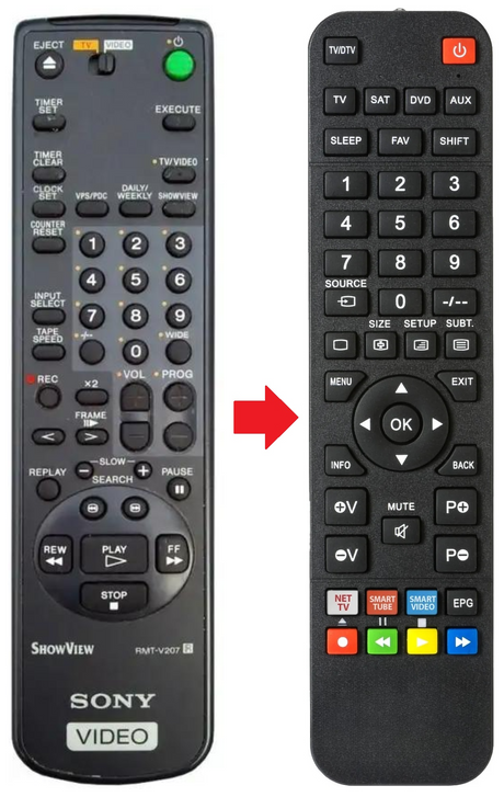 RMT-V207 SONY afstandsbediening - productfoto
