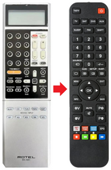 RR-1061 ROTEL afstandsbediening - productfoto