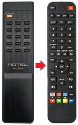 RR-922 ROTEL afstandsbediening - productfoto