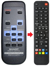 RRMCG1016MPPZ SHARP afstandsbediening - productfoto