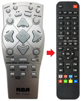 RS2664 RCA afstandsbediening - productfoto