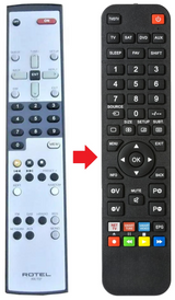 RT-12 ROTEL afstandsbediening - productfoto