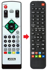 RT302U AXIL afstandsbediening - productfoto
