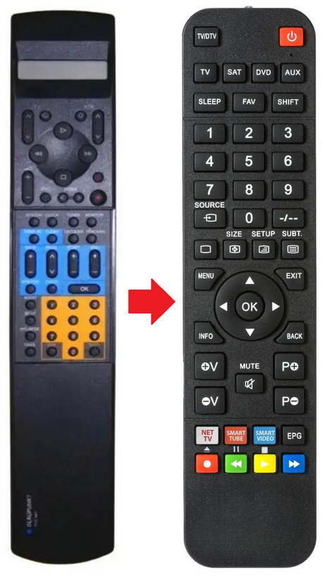 RTV465 BLAUPUNKT afstandsbediening - productfoto