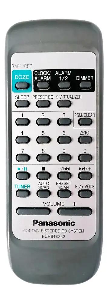 RX-DX1 PANASONIC afstandsbediening