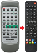 RX-ES25 PANASONIC afstandsbediening - vergelijking