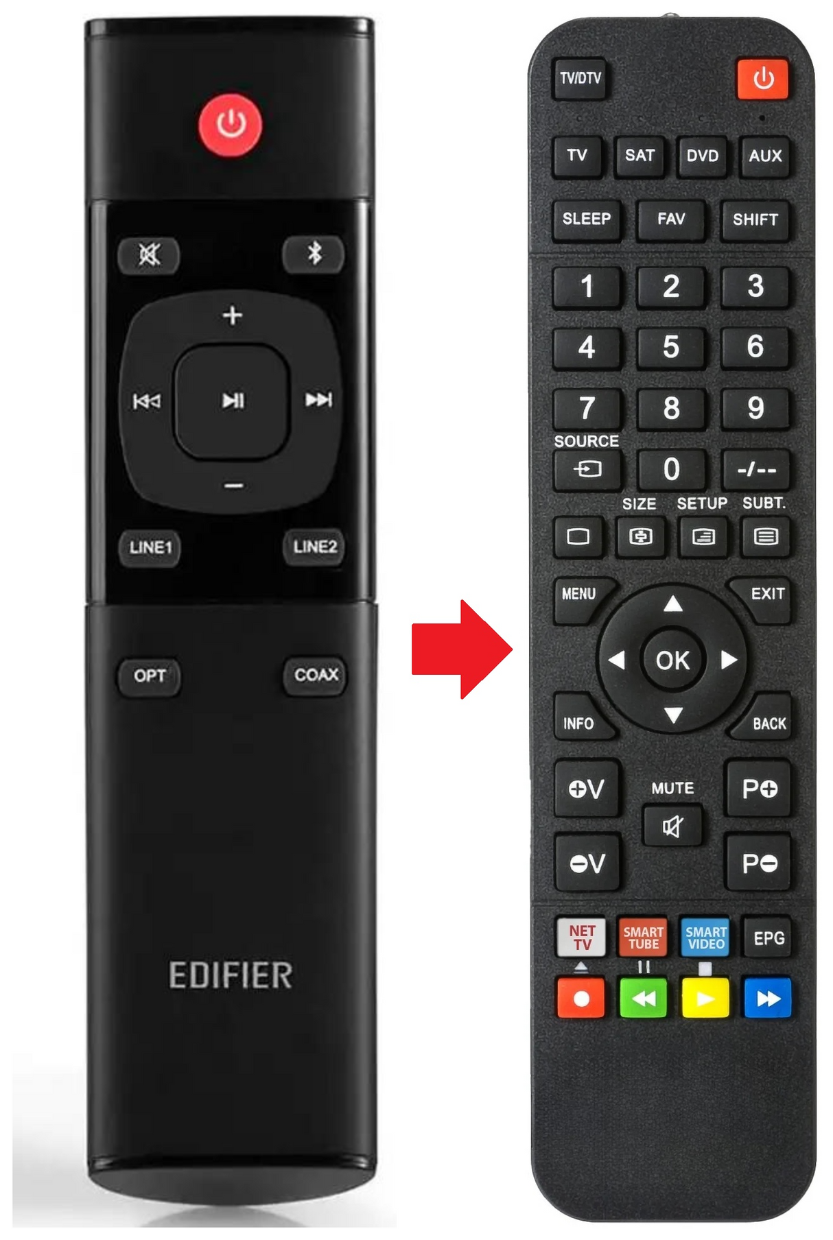 S100MKII EDIFIER afstandsbediening - productfoto