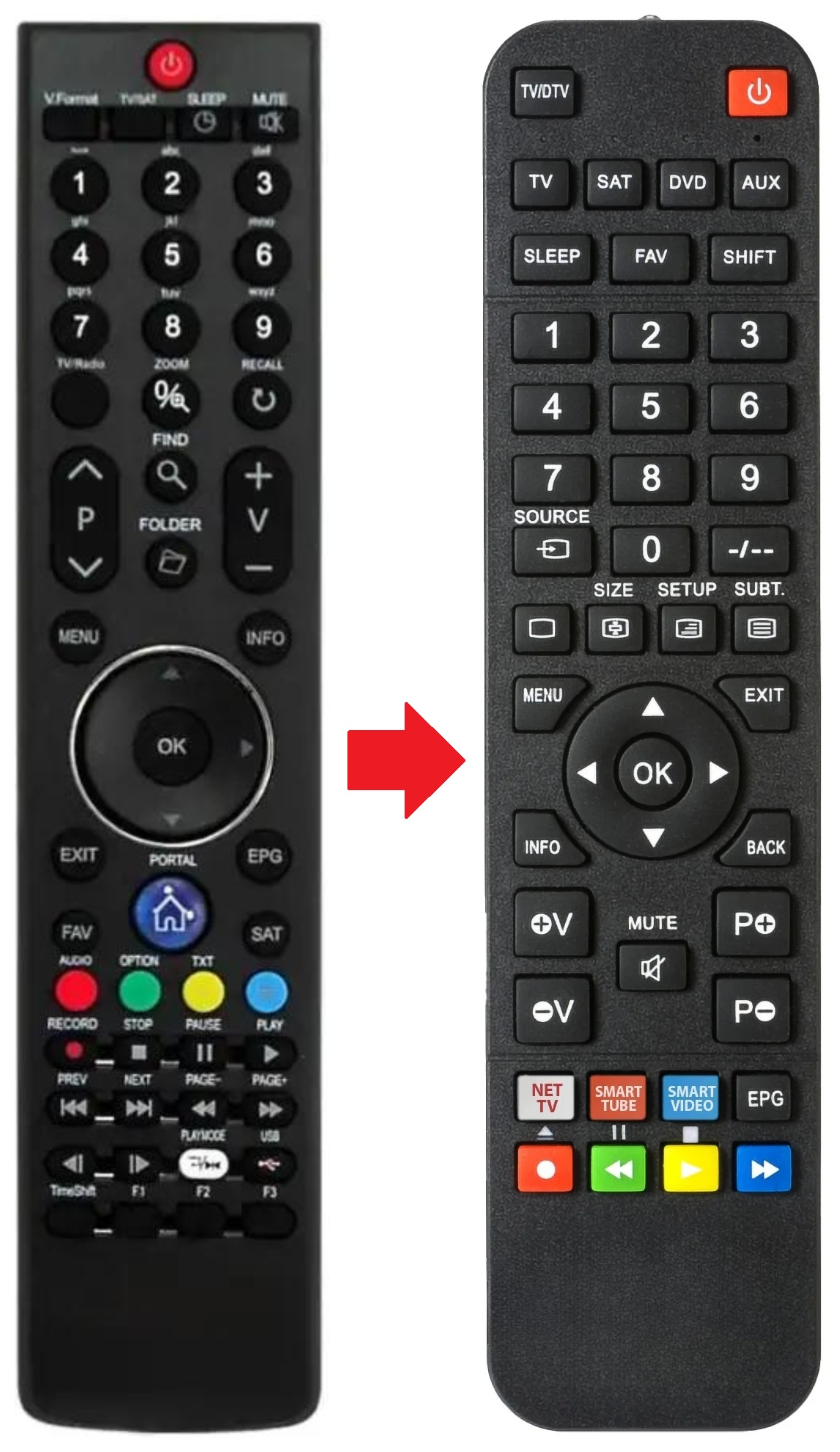 S1700CHD ICECRYPT afstandsbediening - productfoto