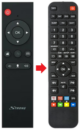 S905X SAT ILLIMITE afstandsbediening - productfoto