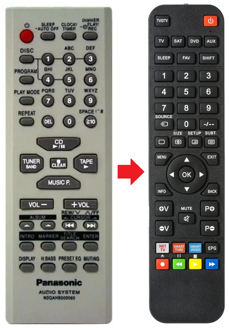 SA-AK340 PANASONIC afstandsbediening - productfoto
