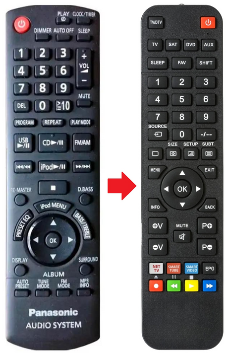 SA-PM42 PANASONIC afstandsbediening - productfoto