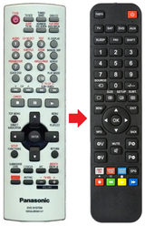 SAHT335 PANASONIC afstandsbediening - productfoto