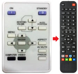 SD210U MITSUBISHI afstandsbediening - productfoto