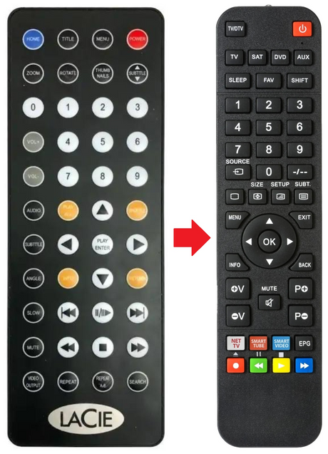 SILVERSCREEN LACIE afstandsbediening - productfoto