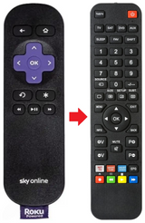 SKY-ONLINE ROKU afstandsbediening - productfoto