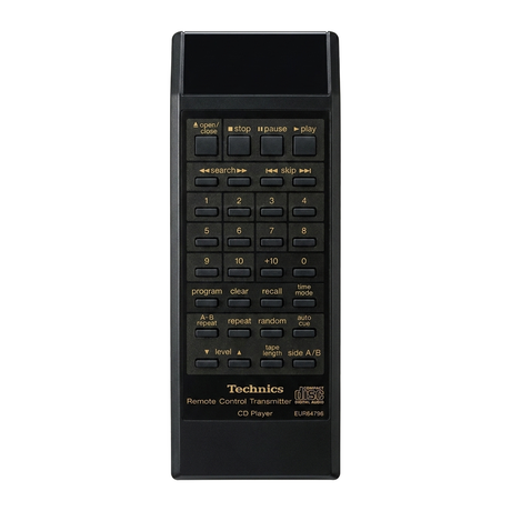 SL-P377A TECHNICS afstandsbediening