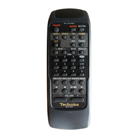 SL-PD687 TECHNICS afstandsbediening