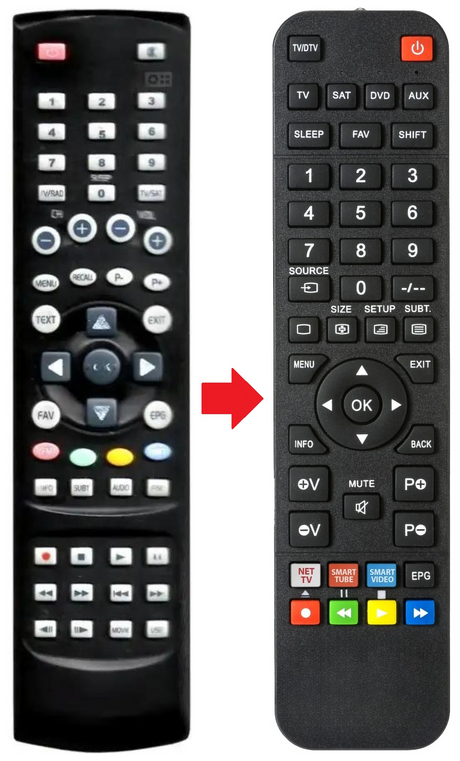 SL100HD COMAG afstandsbediening - productfoto