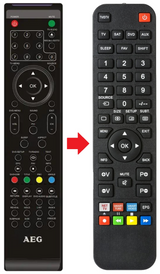 SLT1957DVD SENCOR afstandsbediening - productfoto