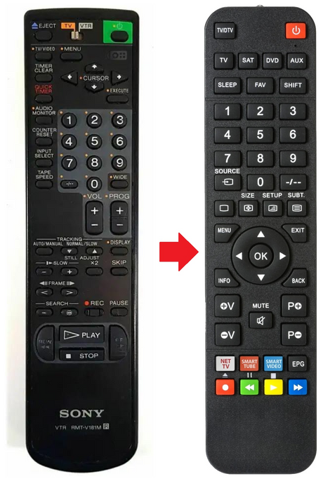 SLV-X815ME SONY afstandsbediening - productfoto
