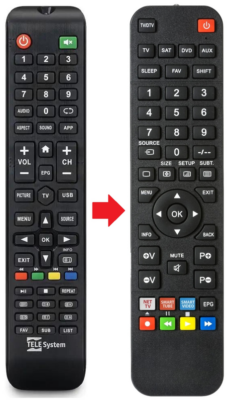 SMART24 TELESYSTEM afstandsbediening - productfoto