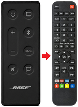 SOLO-II BOSE afstandsbediening - vergelijking