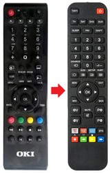 SOUNDBAR-1G OKI afstandsbediening - productfoto
