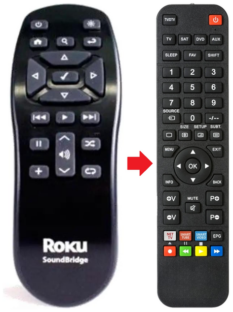 SOUNDBRIDGE ROKU afstandsbediening - productfoto