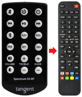 SPECTRUM-X5BT TANGENT afstandsbediening - productfoto