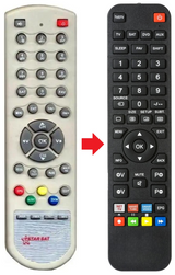 SR-X4000D STAR SAT afstandsbediening - productfoto