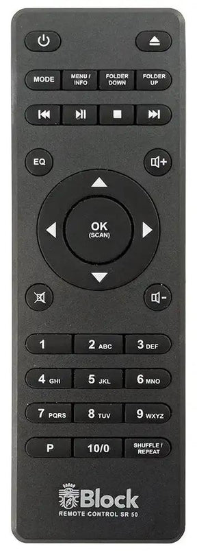 SR50 AUDIOBLOCK afstandsbediening