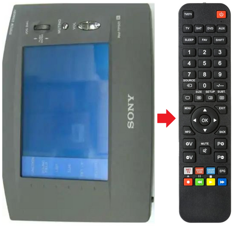 STR-DA50ES SONY afstandsbediening - productfoto