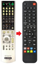 STR-DE495P SONY afstandsbediening - productfoto