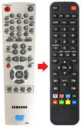 SV-DVD3E SAMSUNG afstandsbediening - productfoto
