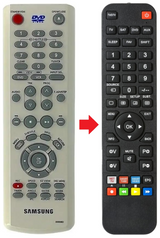 SV-DVD640 SAMSUNG afstandsbediening - productfoto