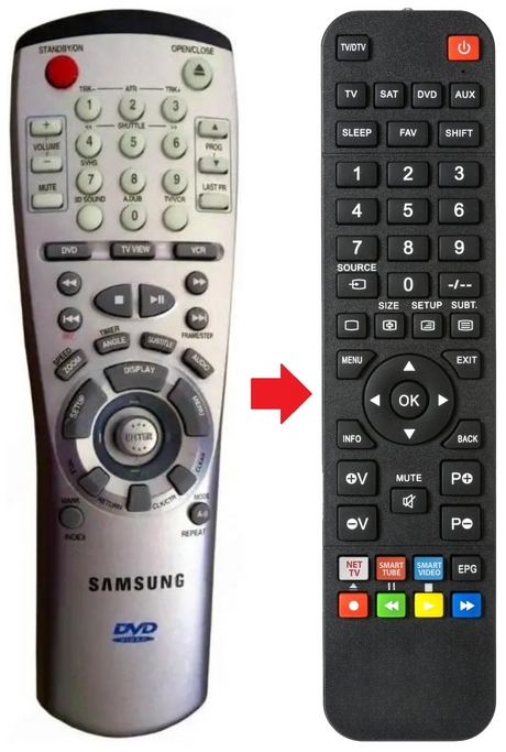 SVDVD1E SAMSUNG afstandsbediening - productfoto