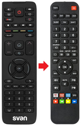 SVTV132SM SVAN afstandsbediening - productfoto