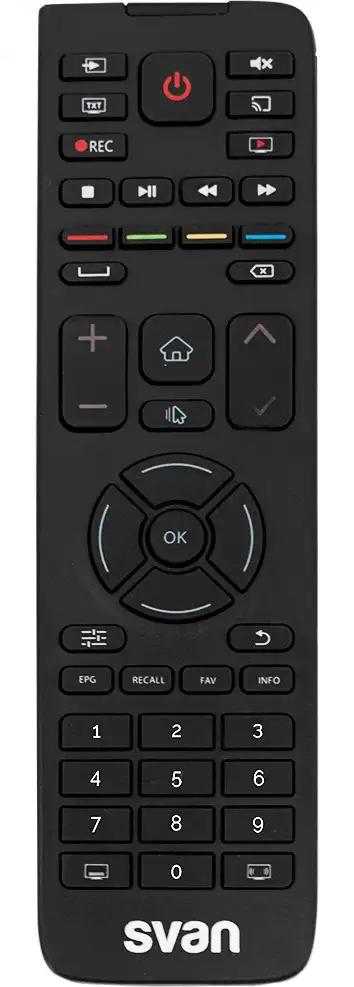 SVTV132SM SVAN afstandsbediening