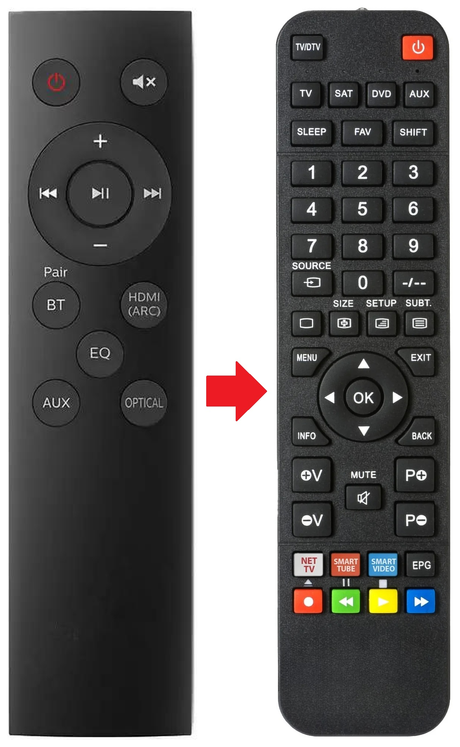 TAB5105 PHILIPS afstandsbediening - productfoto