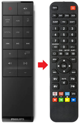 TAB6305 PHILIPS afstandsbediening - productfoto