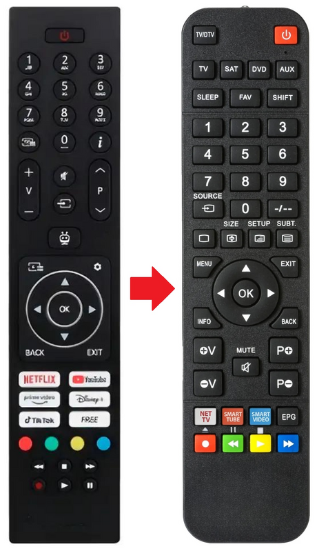 TB-40S45AEZ PANASONIC afstandsbediening - productfoto